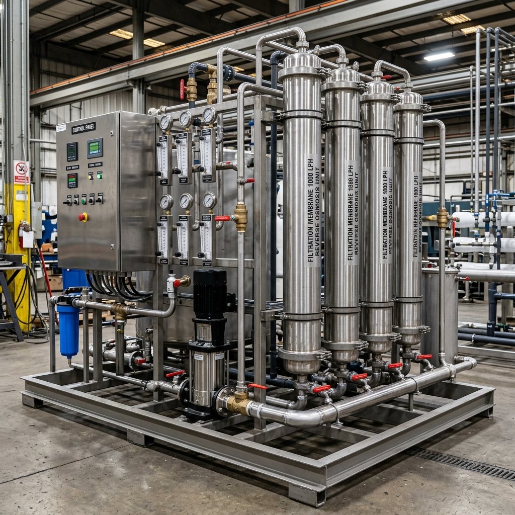 Industrial 1000 LPH RO Skid