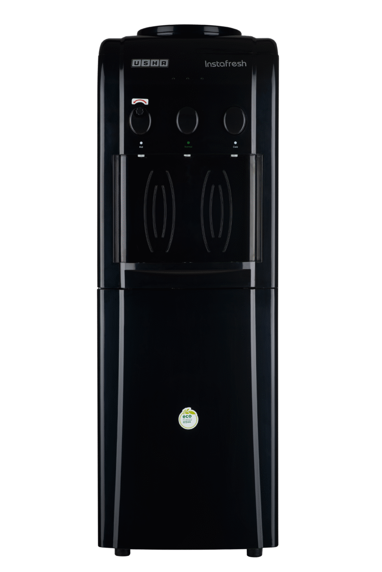USHA Instafresh Floor Standing Water Dispenser – Jet Black